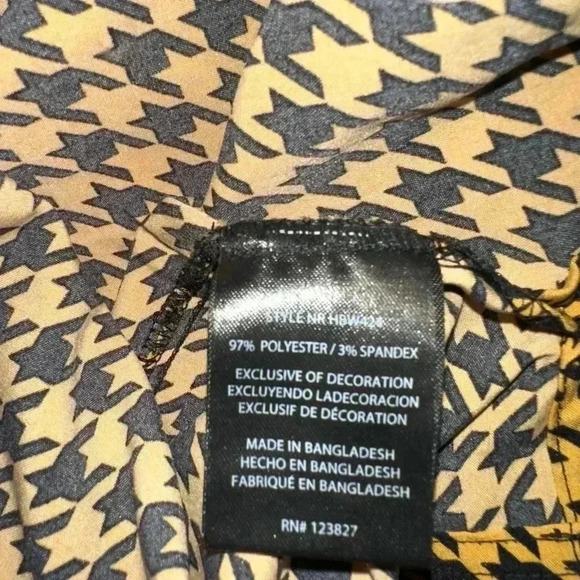 Harve Bernard Blouse for Women, M, Yellow & Black - Picture 9 of 11